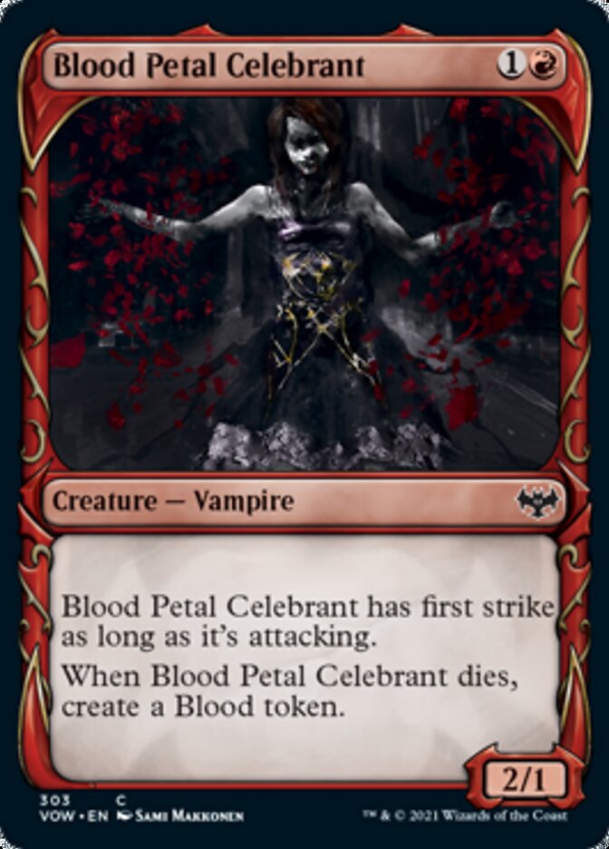 Blood Petal Celebrant (Showcase Fang Frame) [Innistrad: Crimson Vow] | Cracking-Singles