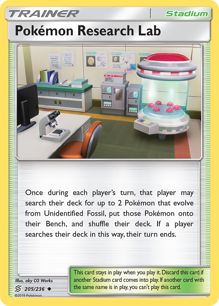 Pokemon Research Lab (205/236) [Sun & Moon: Unified Minds] | Cracking-Singles