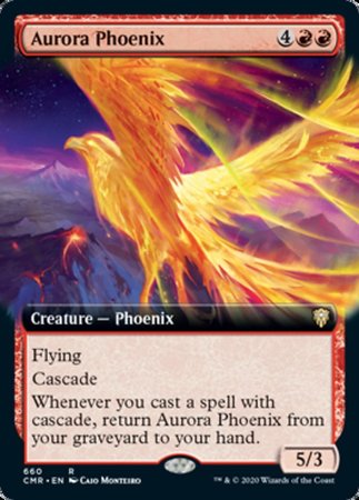 Aurora Phoenix (Extended Art) [Commander Legends] | Cracking-Singles