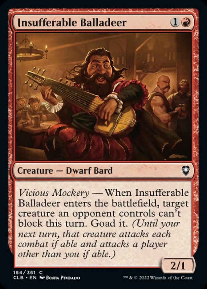 Insufferable Balladeer [Commander Legends: Battle for Baldur's Gate] | Cracking-Singles