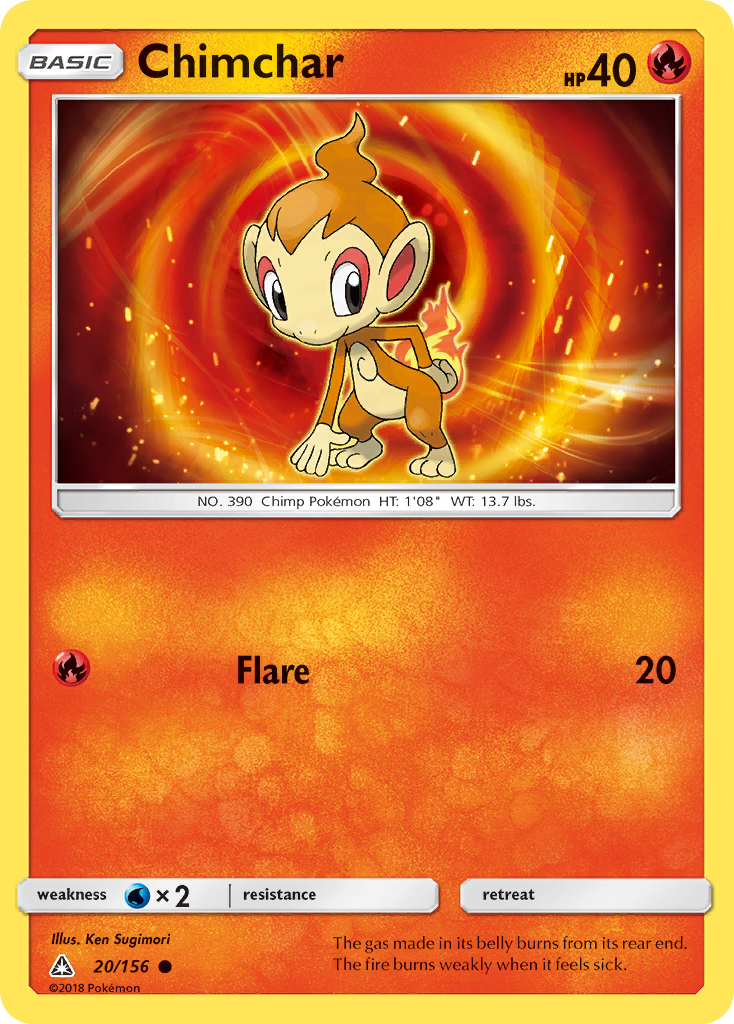 Chimchar (20/156) [Sun & Moon: Ultra Prism] | Cracking-Singles