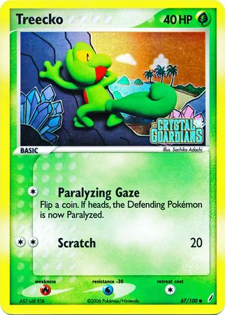 Treecko (67/100) (Stamped) [EX: Crystal Guardians] | Cracking-Singles