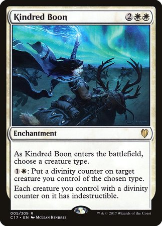 Kindred Boon [Commander 2017] | Cracking-Singles