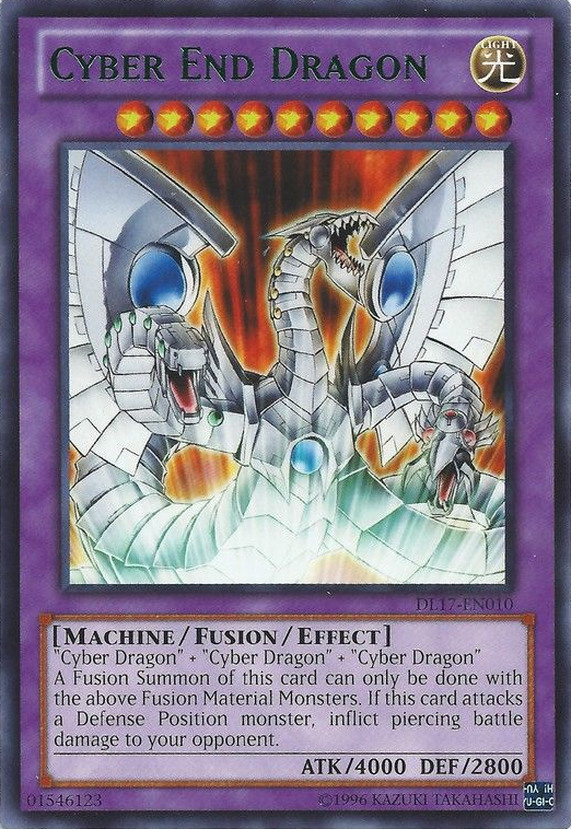 Cyber End Dragon (Green) [DL17-EN010] Rare | Cracking-Singles