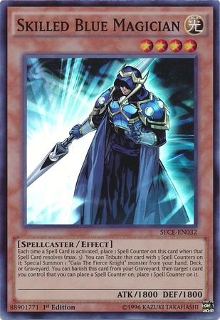 Skilled Blue Magician [SECE-EN032] Super Rare | Cracking-Singles