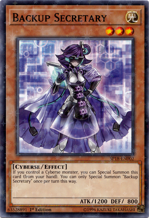 Backup Secretary [SP18-EN002] Starfoil Rare | Cracking-Singles