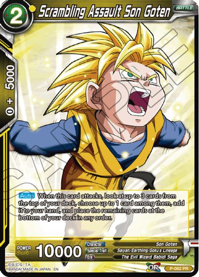 Scrambling Assault Son Goten (Reprint) (P-062) [Battle Evolution Booster] | Cracking-Singles