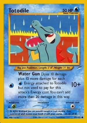 Totodile (85/105) [Neo Destiny Unlimited] | Cracking-Singles