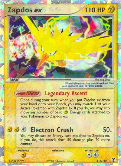 Zapdos ex (116/112) [EX: FireRed & LeafGreen] | Cracking-Singles