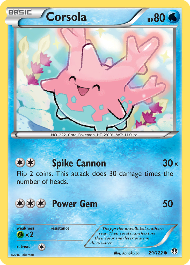 Corsola (29/122) [XY: BREAKpoint] | Cracking-Singles