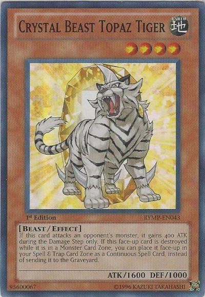 Crystal Beast Topaz Tiger [RYMP-EN043] Super Rare | Cracking-Singles