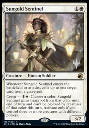 Sungold Sentinel (Promo Pack) [Innistrad: Midnight Hunt Promos] | Cracking-Singles