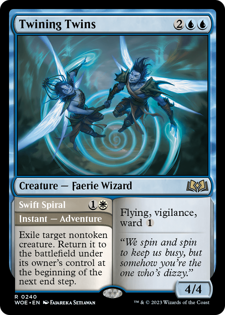 Twining Twins // Swift Spiral [Wilds of Eldraine] | Cracking-Singles