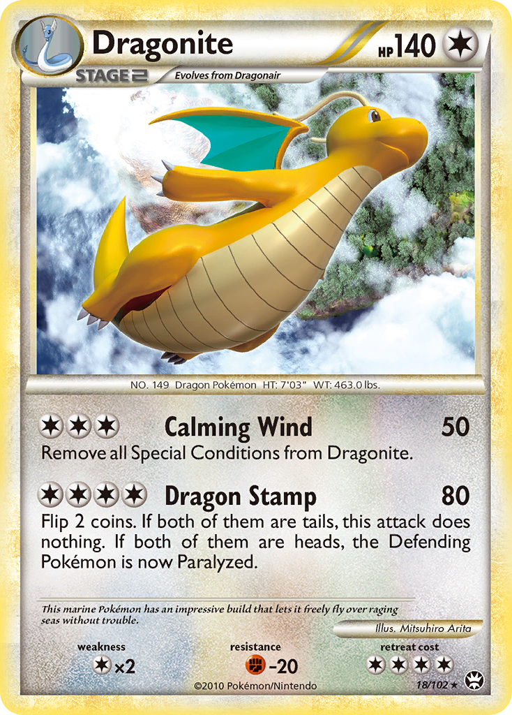 Dragonite (18/102) [HeartGold & SoulSilver: Triumphant] | Cracking-Singles