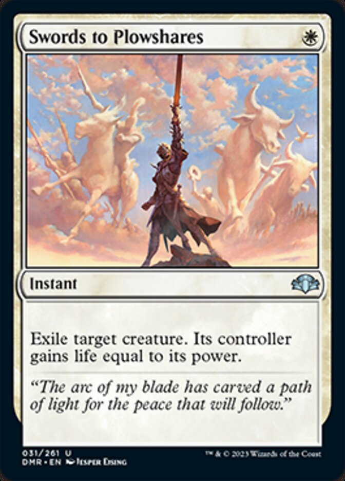 Swords to Plowshares [Dominaria Remastered] | Cracking-Singles