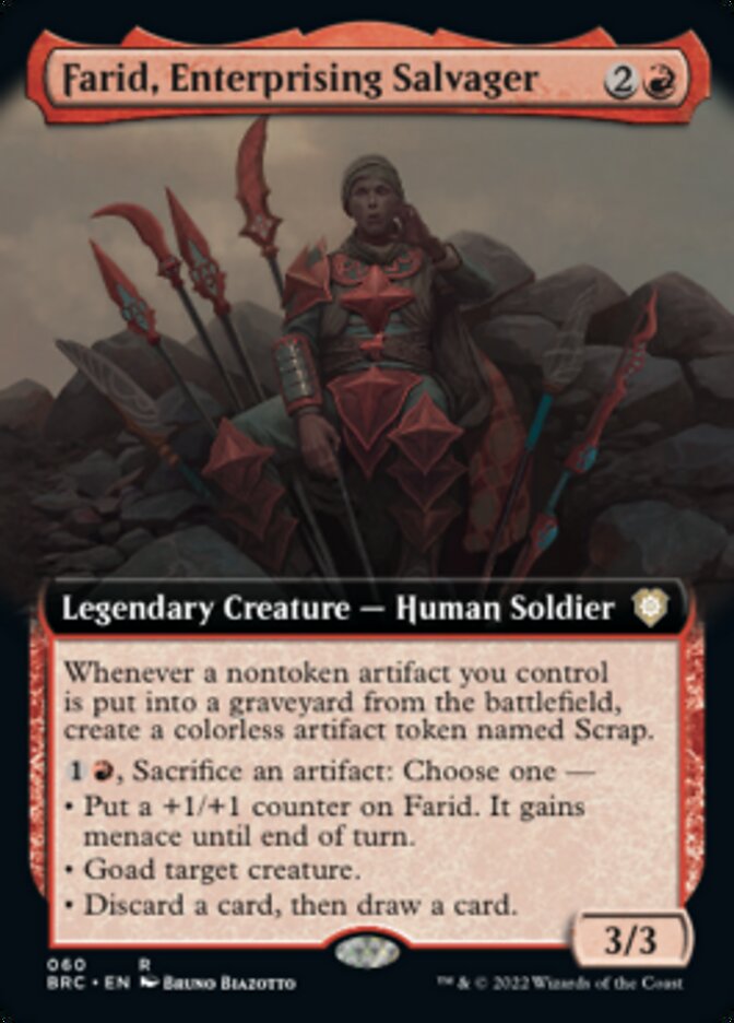 Farid, Enterprising Salvager (Extended Art) [The Brothers' War Commander] | Cracking-Singles