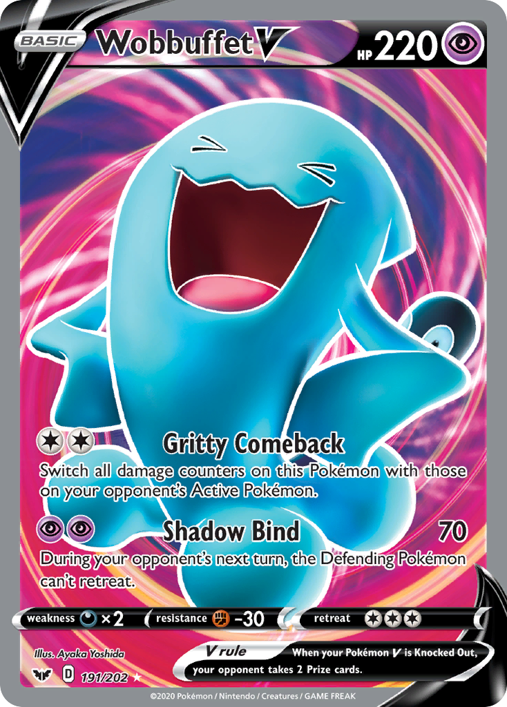 Wobbuffet V (191/202) [Sword & Shield: Base Set] | Cracking-Singles