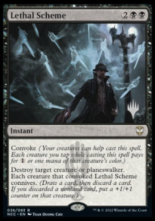 Lethal Scheme (Promo Pack) [Streets of New Capenna Commander Promos] | Cracking-Singles