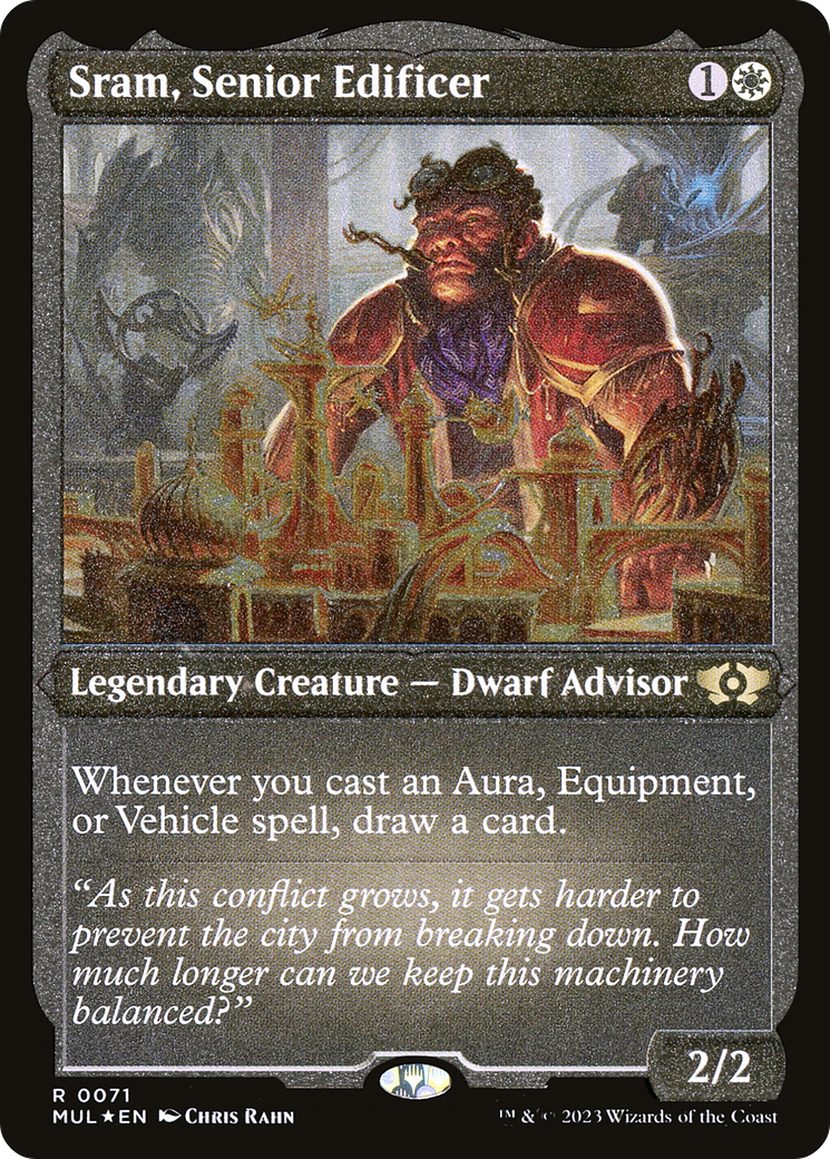 Sram, Senior Edificer (Foil Etched) [Multiverse Legends] | Cracking-Singles