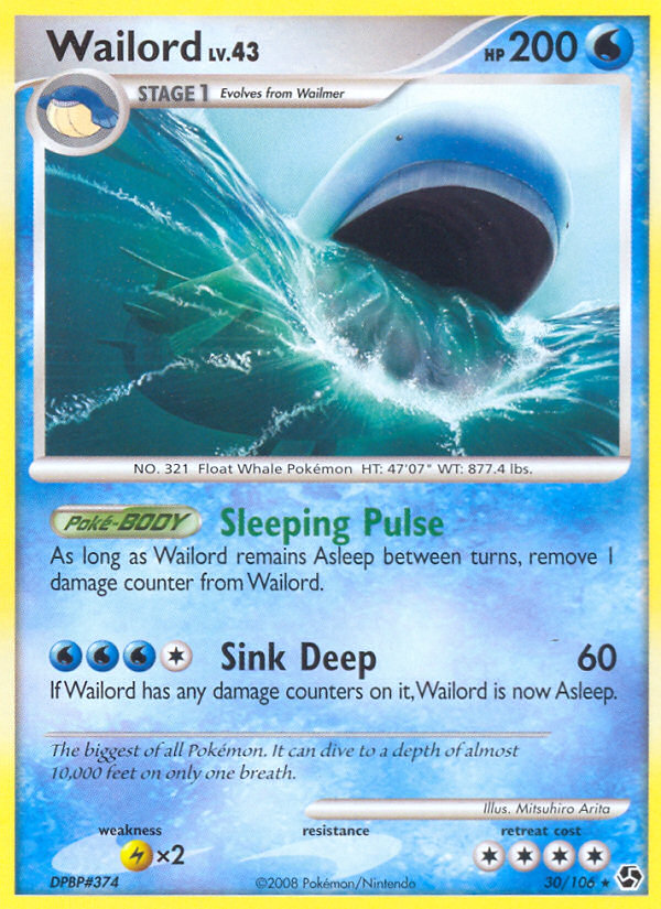 Wailord (30/106) [Diamond & Pearl: Great Encounters] | Cracking-Singles