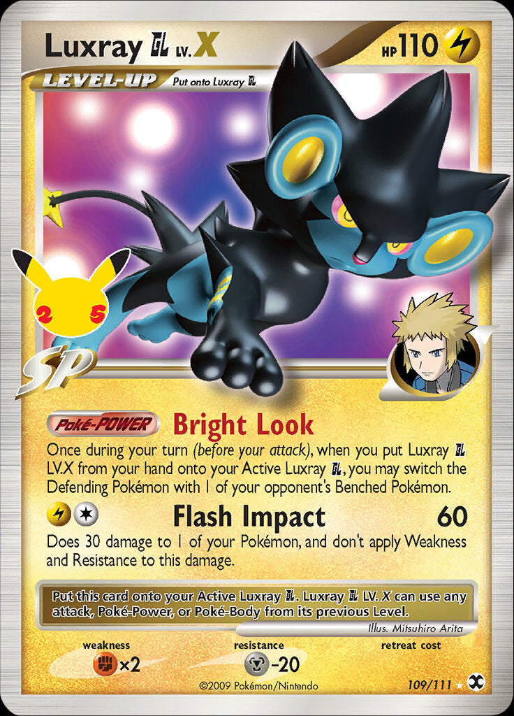 Luxray GL LV.X (109/111) [Celebrations: 25th Anniversary - Classic Collection] | Cracking-Singles