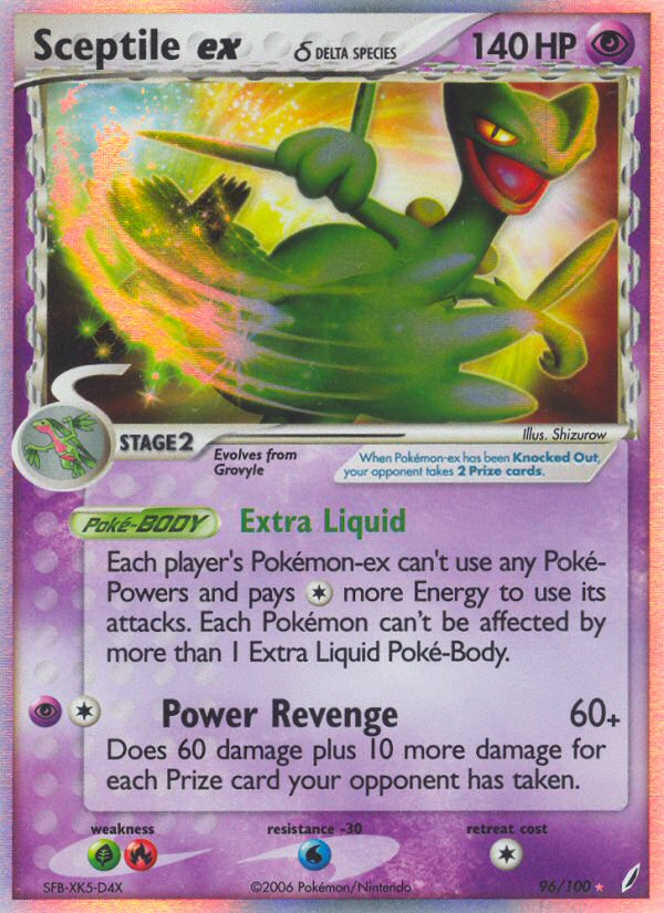 Sceptile ex (96/100) (Delta Species) [EX: Crystal Guardians] | Cracking-Singles