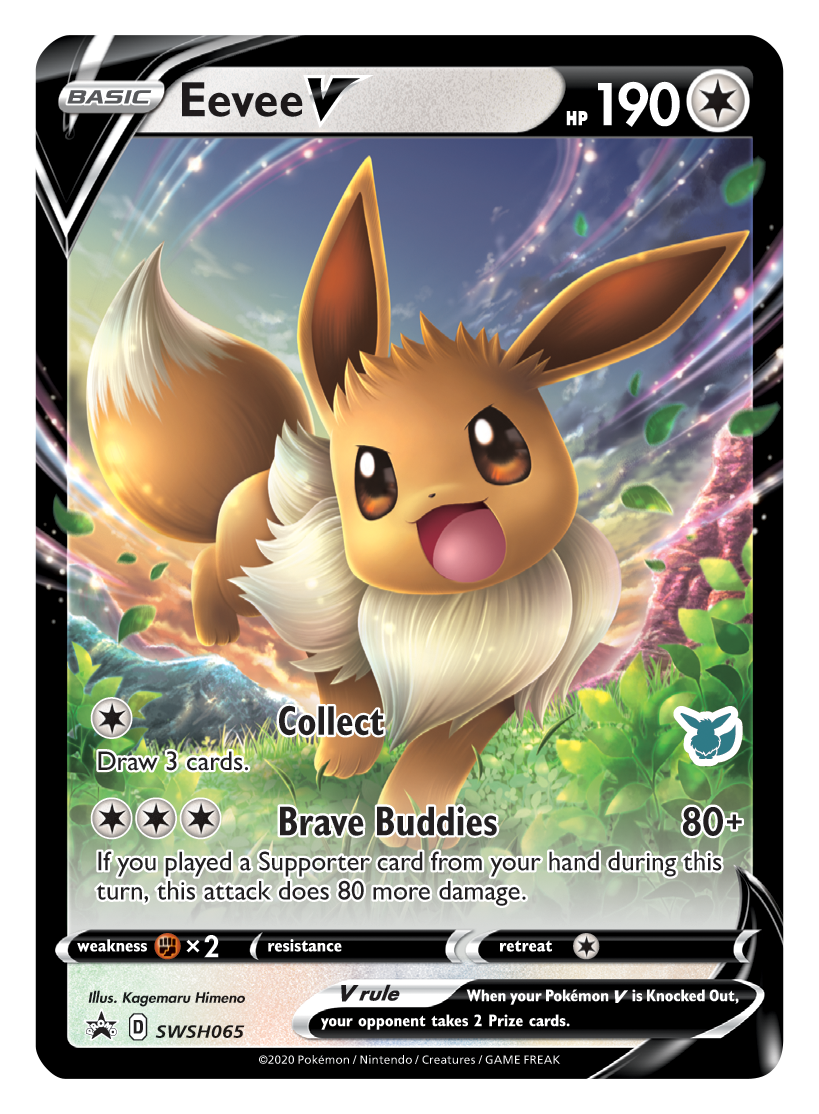 Eevee V (SWSH065) (Eevee Deck) [Battle Academy 2022] | Cracking-Singles