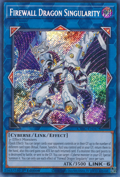 Firewall Dragon Singularity [CYAC-EN047] Secret Rare | Cracking-Singles