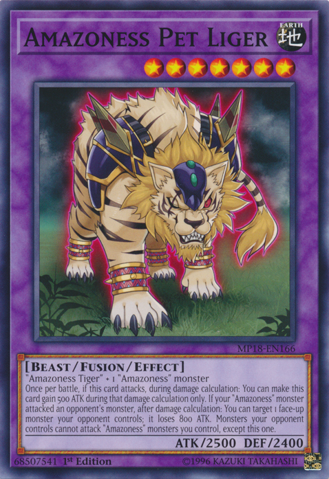 Amazoness Pet Liger [MP18-EN166] Common | Cracking-Singles