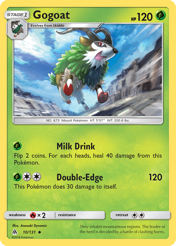 Gogoat (10/131) [Sun & Moon: Forbidden Light] | Cracking-Singles