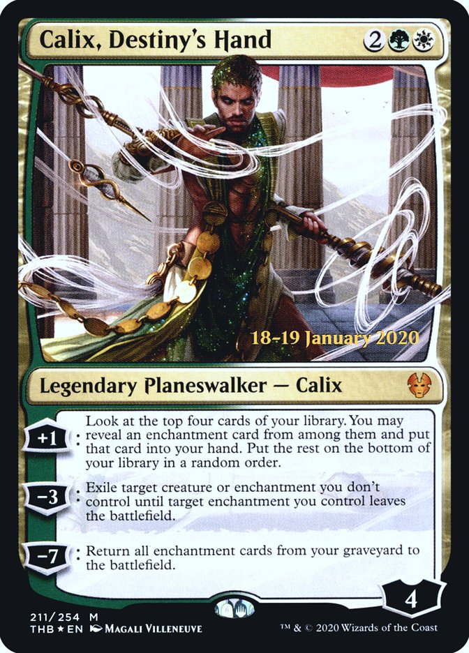 Calix, Destiny's Hand [Theros Beyond Death Prerelease Promos] | Cracking-Singles