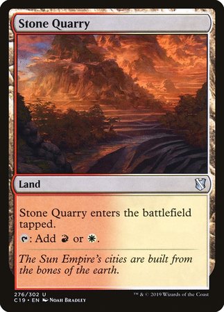 Stone Quarry [Commander 2019] | Cracking-Singles