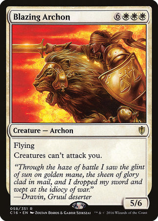 Blazing Archon [Commander 2016] | Cracking-Singles