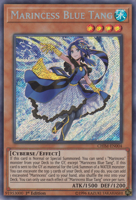 Marincess Blue Tang [CHIM-EN004] Secret Rare | Cracking-Singles