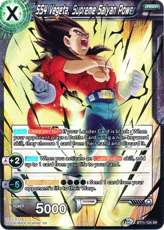 SS4 Vegeta, Supreme Saiyan Power [BT11-124] | Cracking-Singles