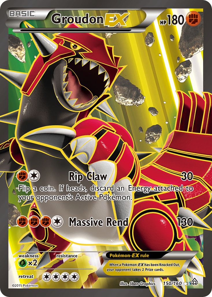 Groudon EX (150/160) [XY: Primal Clash] | Cracking-Singles