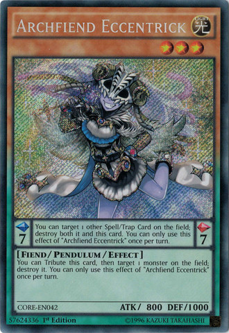 Archfiend Eccentrick [CORE-EN042] Secret Rare | Cracking-Singles