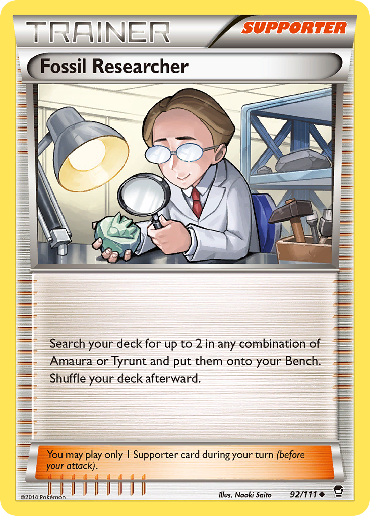 Fossil Researcher (92/111) [XY: Furious Fists] | Cracking-Singles