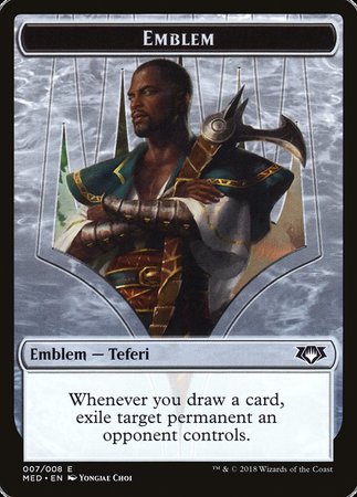 Emblem - Teferi, Hero of Dominaria [Mythic Edition Tokens] | Cracking-Singles