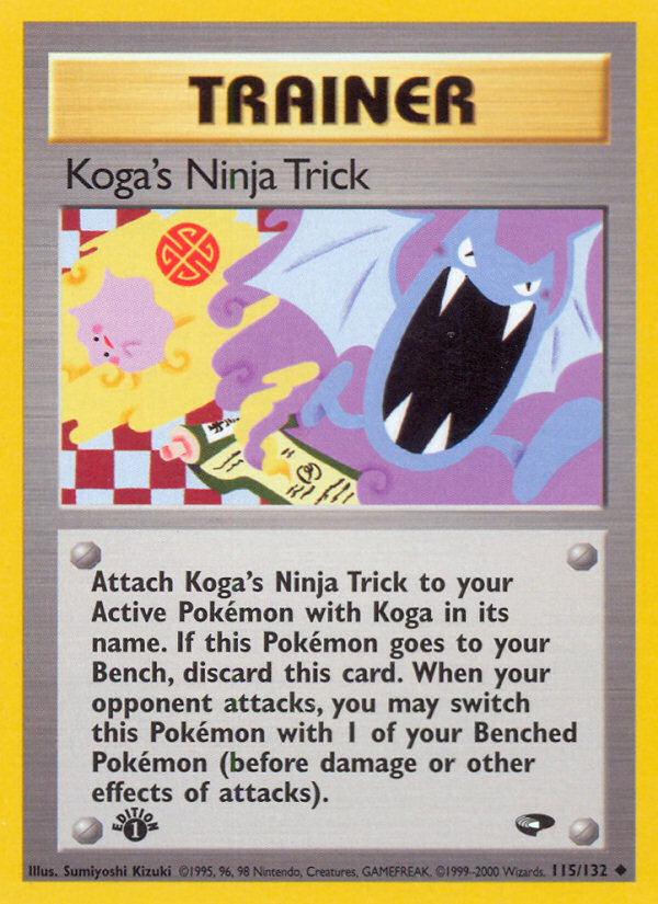 Koga's Ninja Trick (115/132) [Gym Challenge 1st Edition] | Cracking-Singles