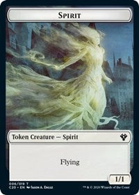 Spirit // Treasure Double-sided Token [Commander 2020 Tokens] | Cracking-Singles