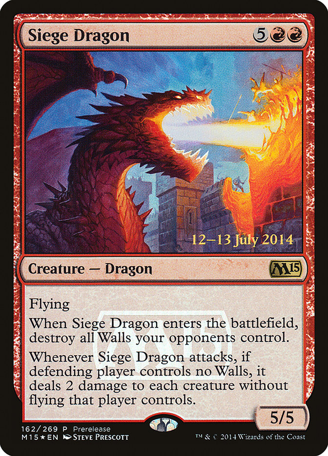 Siege Dragon [Magic 2015 Promos] | Cracking-Singles