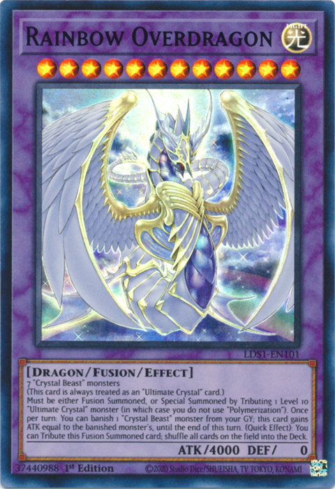 Rainbow Overdragon (Blue) [LDS1-EN101] Ultra Rare | Cracking-Singles