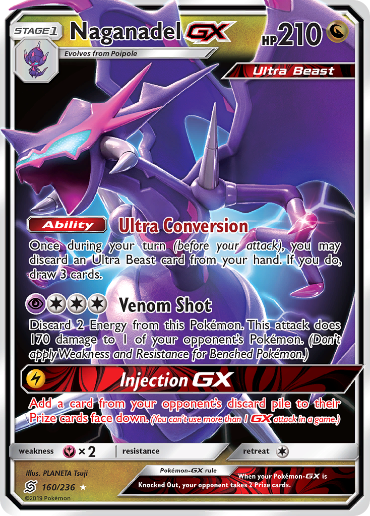 Naganadel GX (160/236) [Sun & Moon: Unified Minds] | Cracking-Singles