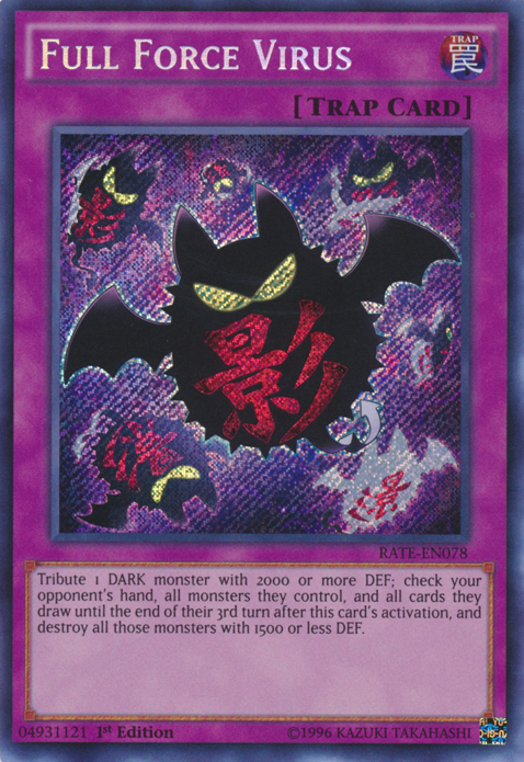 Full Force Virus [RATE-EN078] Secret Rare | Cracking-Singles