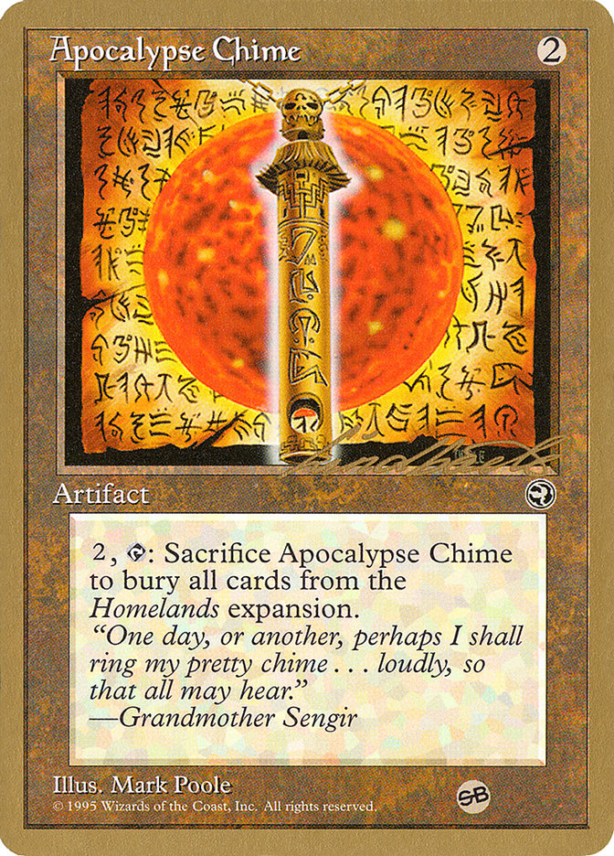 Apocalypse Chime (Leon Lindback) (SB) [Pro Tour Collector Set] | Cracking-Singles