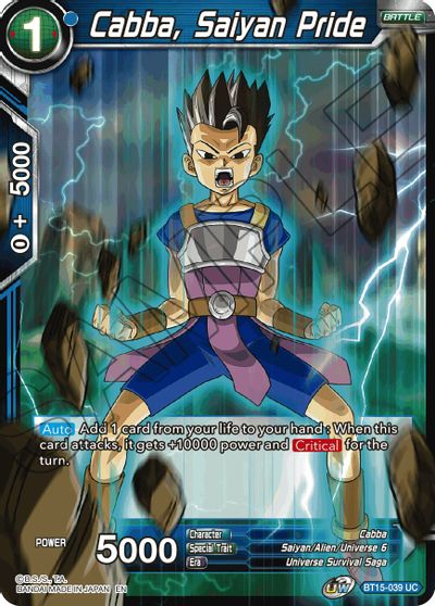 Cabba, Saiyan Pride [BT15-039] | Cracking-Singles