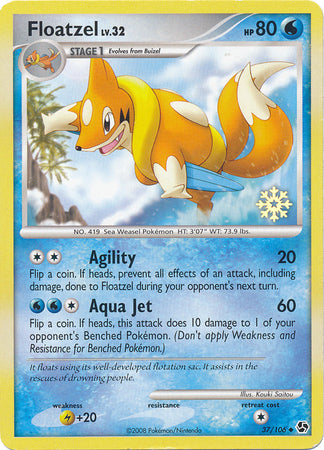 Floatzel (37/106) [Countdown Calendar Promos] | Cracking-Singles