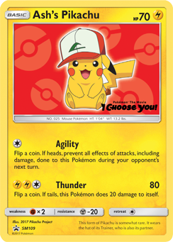 Ash's Pikachu (SM109) [Sun & Moon: Black Star Promos] | Cracking-Singles