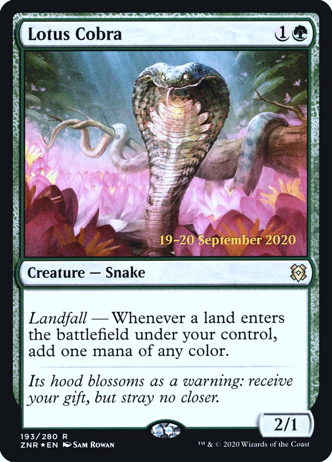 Lotus Cobra  [Zendikar Rising Prerelease Promos] | Cracking-Singles